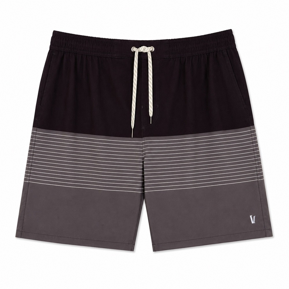 Vuori‎ The Rise Board Shorts Brown Gray XXL Surf Beach Performance